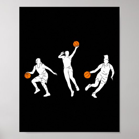 Poster Filles de basket-ball Femmes 1 (Devant)