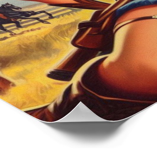 Poster Filles de l'Ouest rétro (Coin)