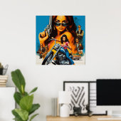 Poster Filles de motard rétro (Bureau à domicile)
