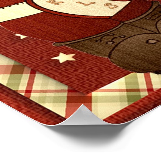 Poster Filles de Noël à coudre (Coin)