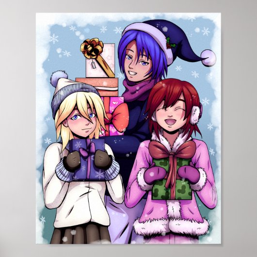 Poster Filles de Noël Anime (Devant)