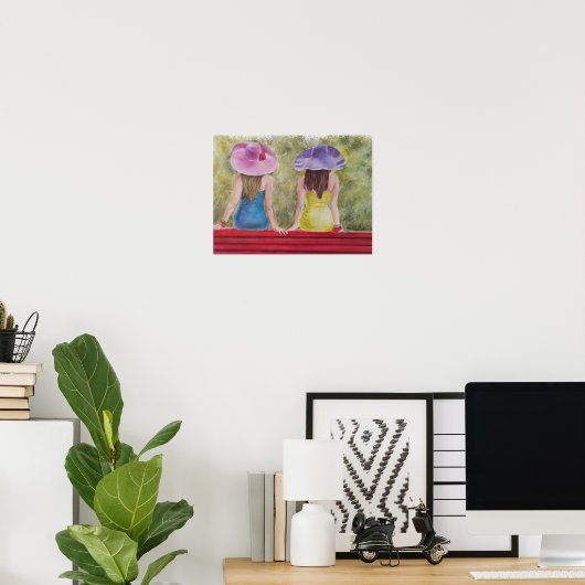 Poster Filles exceptionnelles et élégantes (Bureau à domicile)