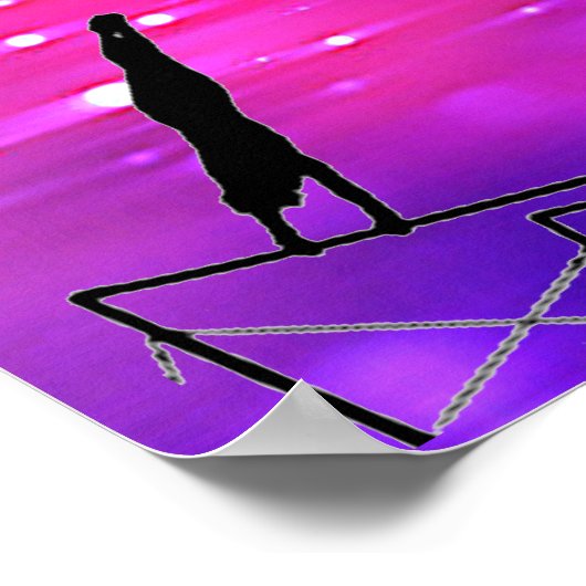 Poster Filles Gymnastique Événements Rose / Violet (Coin)