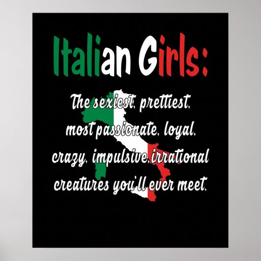 POSTER FILLES ITALIENNES FUNNY (Devant)