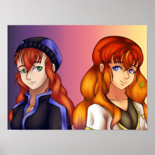 Poster Filles Kawaii