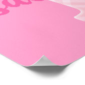 Poster Filles Nom Lettre personnalisée J (Coin)