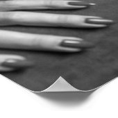 Poster Filles qui rient : belle photo noir-blanc (Coin)