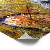 Poster Filles Rassembler Fleurs Art par Renoir Imprimer (Coin)