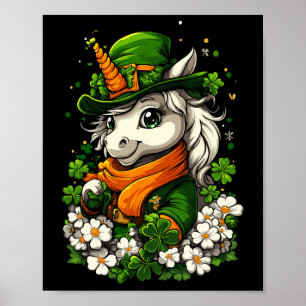 Poster Filles shamrocks Garçons Enfants Leprechaun St pat