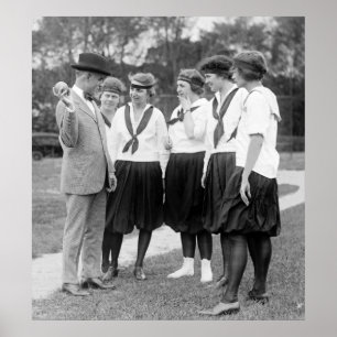 Poster Filles Softball, 1919