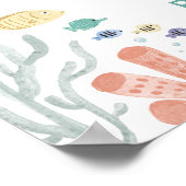 Poster Filles sous la mer 1er anniversaire de bienvenue (Coin)