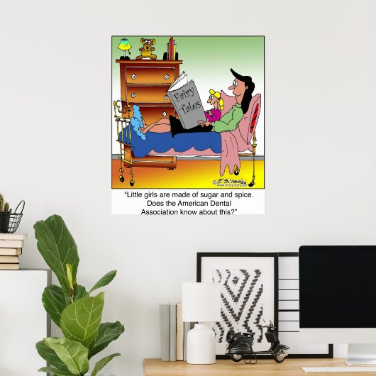 Poster Filles, Sucre, Épice & Dentistes (Bureau à domicile)