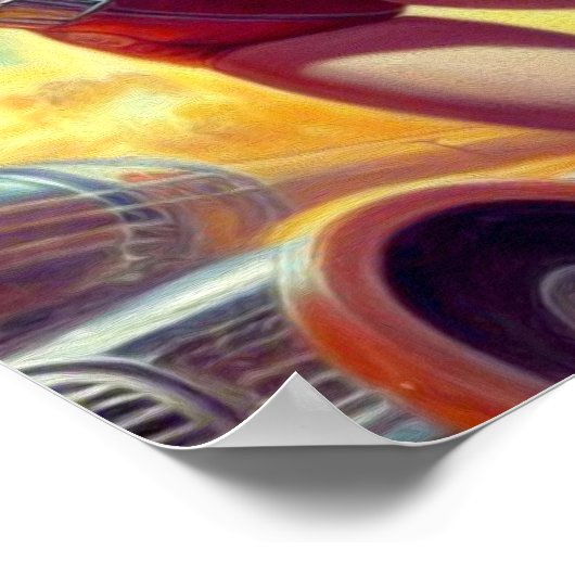 Poster Filles vintages en Sci-Fi (Coin)