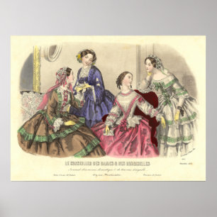 Poster Filles vintages par Anais Toudouze