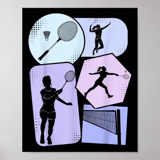 Poster Filles Volants de badminton (Devant)