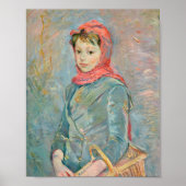 Poster Fillette Portant un Panier | Berthe Morisot (Devant)