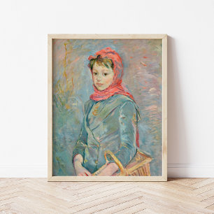Poster Fillette Portant un Panier   Berthe Morisot