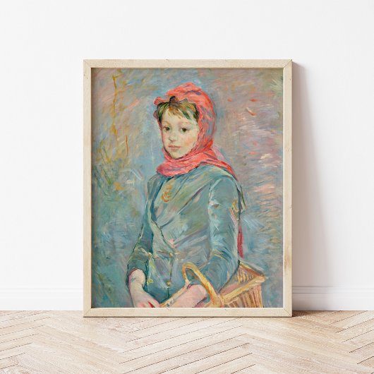 Poster Fillette Portant un Panier | Berthe Morisot