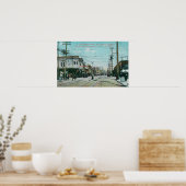 Poster Fillmore Street View 1 an après l'incendie de 1906 (Cuisine)