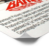 Poster Film Barbarella original (Coin)