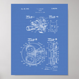 Poster Film Camera 1940 Brevet Art - Plan directeur