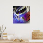 Poster Film cinéma, Popcorn & Billets (Cuisine)