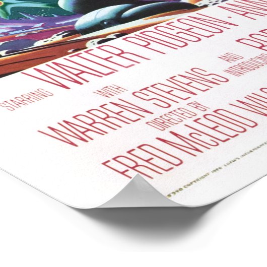 Poster Film classique Planète interdite en science-fictio (Coin)