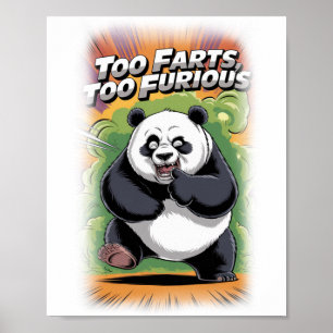 Poster Film de parodie drôle et coloré sur un fond blanc
