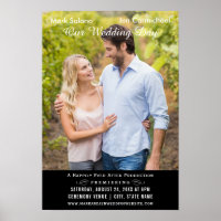 Film d'invitation photo Mariage noir unique