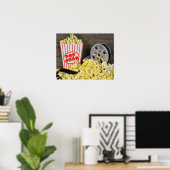 Poster Film et Popcorn (Bureau à domicile)