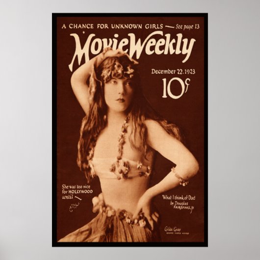 Poster Film hebdomadaire avec Gilda Grey (Devant)