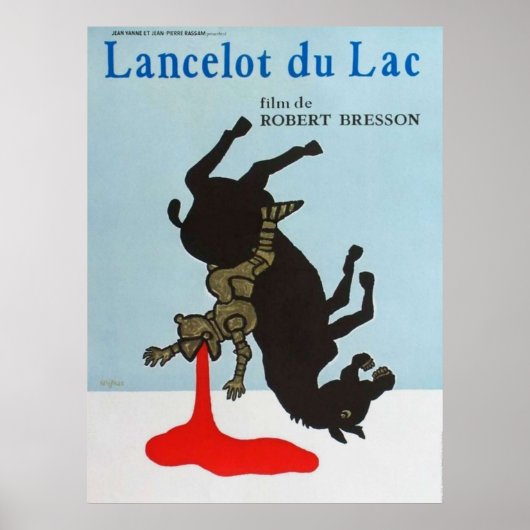 Poster Film Lancelot du Lac Robert Bresson (Devant)