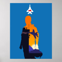 Film minimaliste Maverick Pilot Silhouette Style