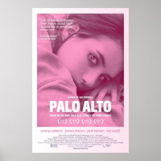 Poster Film Palo Alto (Devant)