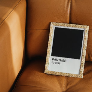Poster Film Panther Noir - Bordure Blanche