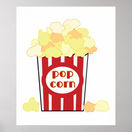 Poster Film Popcorn Art (Devant)