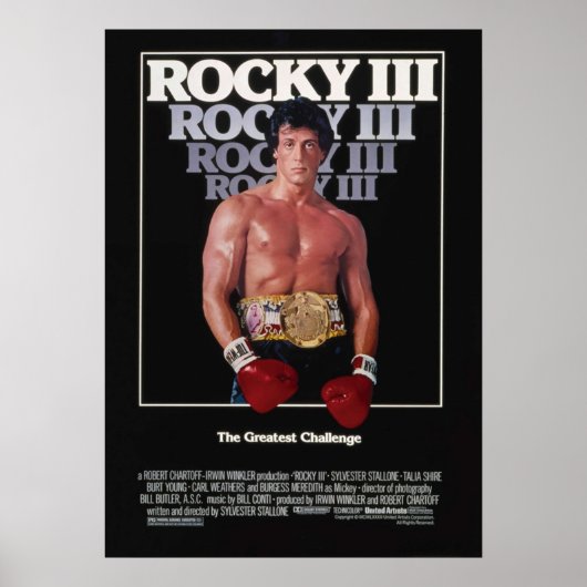POSTER FILM ROCKY III (Devant)
