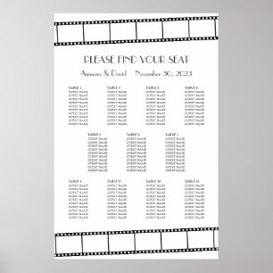 Poster Film Stars Film Strip Mariage Seing Chart