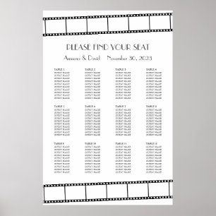 Poster Film Stars Film Strip Mariage Seing Chart