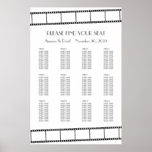 Poster Film Stars Film Strip Mariage Seing Chart