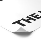 Poster Film texte et couleur personnalisé (Coin)