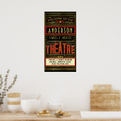 Poster Film Theatre Marquee Home Cinéma | Nom long (Cuisine)
