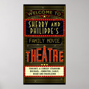 Poster Film Theatre Marquee Home Cinéma   Nom Long V2