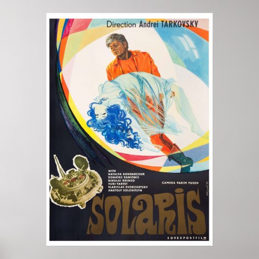 Poster Film Vintage Solaris 1972 (Devant)