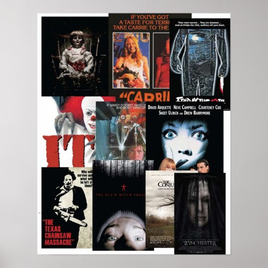 Poster Films d'horreur (Devant)