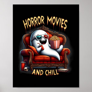 Poster Films Et Chill Éffrayant Halloween Ghost Movie Lov