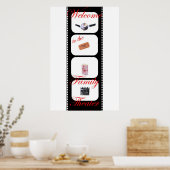 Poster Filmstrip : Personnalisé (Cuisine)