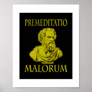 Poster Filosofía Estoica (Estoicismo). Frase en Latín.