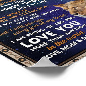 Poster Fils d'amour | À Notre Fils Je Suis Fière De Vous  (Coin)