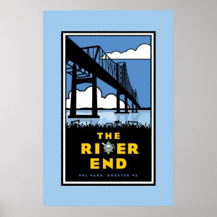 Poster Fils de Ben - "affiche de l'extrémité de rivière"